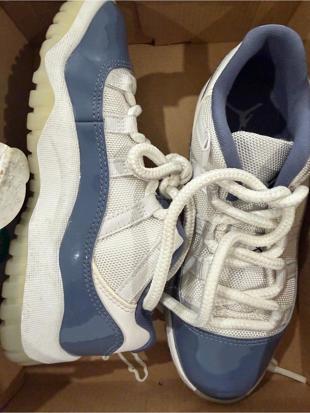 Kids Blue and White Athletic Sneakers